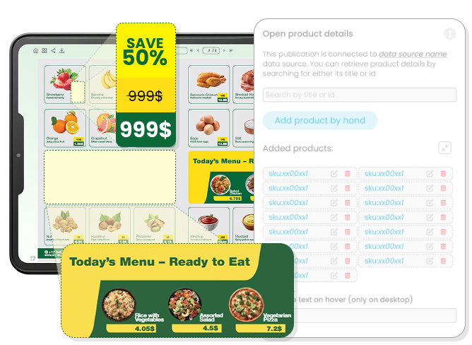 Seamlessly build interactive digital catalogues with a wishlist feature, turning assets into a shoppable experience