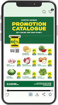 Smartphone screen displaying a digital product catalogue where users can create and share wishlists.