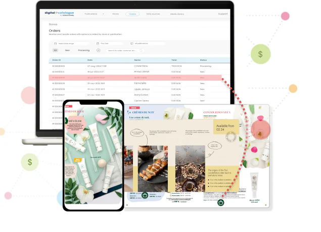Étape 3 : Transformation d’un catalogue en ligne en canal de vente direct, avec checkout instantané, workflows B2B pour demandes de devis et synchronisation automatique des produits